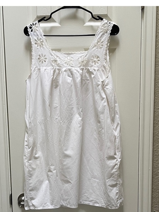 Posse Dresses & Skirts - Posse Cecilia mini Shift Dress White Lace Trim cotton - small